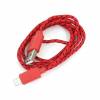 Omega USB Lightning String Cable for iPhone 5S/ 5C /5 /iPad mini /iPad 4 /iPad Air ios 8 Compatible 1m Red OUFBIPCR